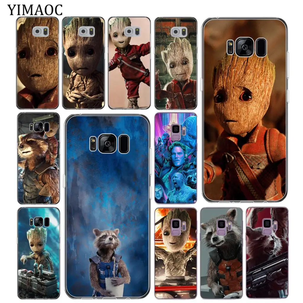

YIMAOC Guardians of the for Galaxy Marvel Soft Tpu Silicone Phone Case for Samsung Galaxy S10 S9 S8 Plus S7 Edge S10e Back Cover