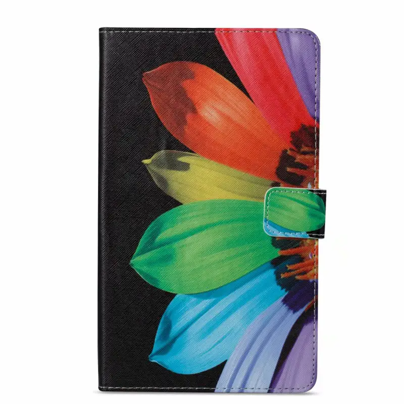 Модный чехол с изображением цветка Совы черепа для Samsung Galaxy Tab A 8,0 Smart tt385 8," Smart Cover Funda Tablet Shell