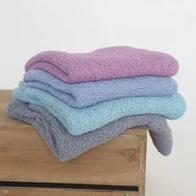 1" x 63" новорожденный эластичная вязаная пеленка детская подставка для фото Джерси обертывание слой ткани фон фотографии реквизит