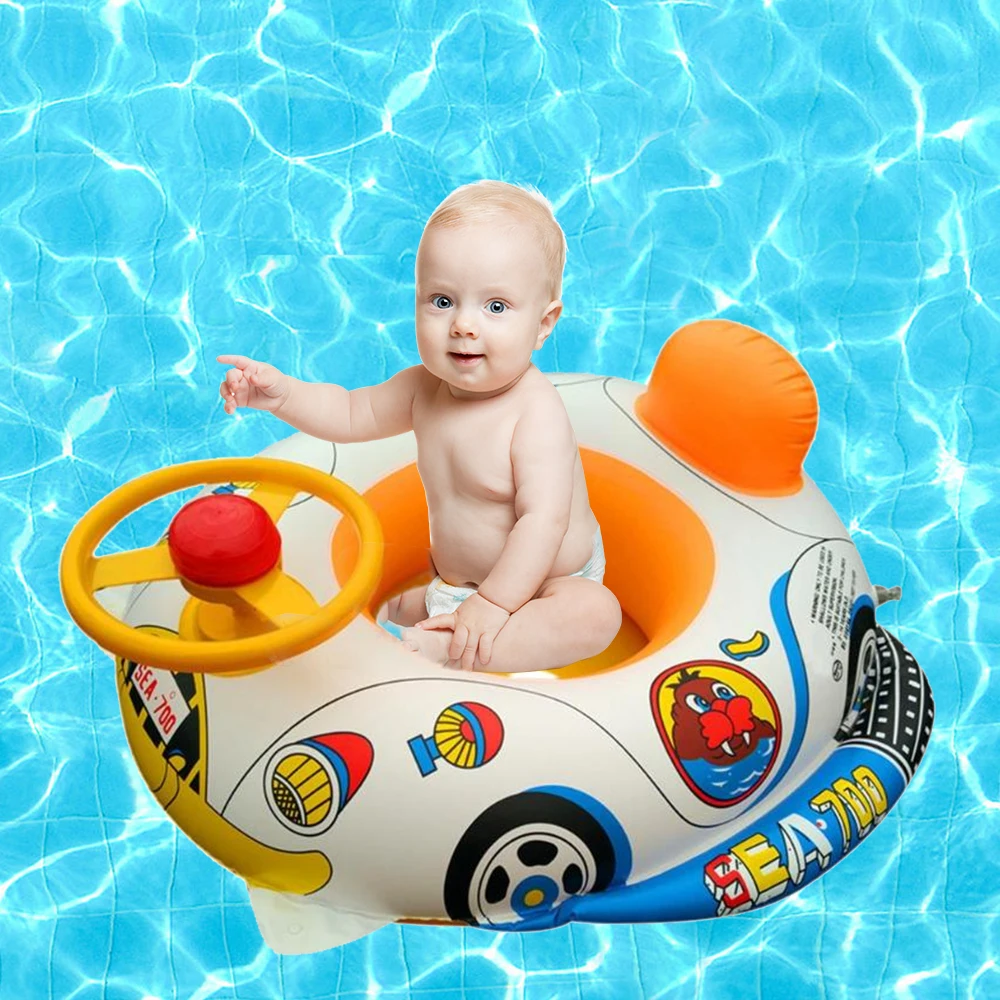 

Infant Swimming Ring Baby Pool Seat Toddler Float Water Ring Aid Trainer