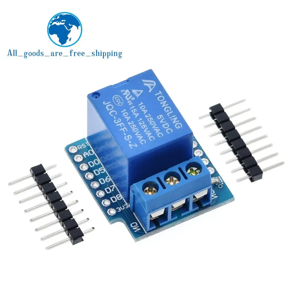 

TZT 1 channel Relay Shield for Wemos D1 mini Relay Module Smart Electronics