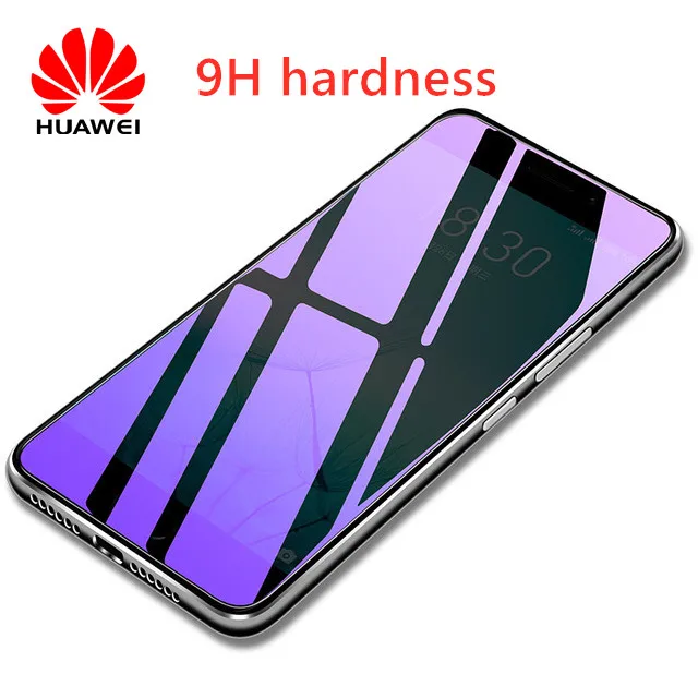 

Full Cover Purple Light Tempered Glass For Huawei Honor 8 9 10 8X MAX Play Screen Protector For Honor Note 10 8 V10 Film