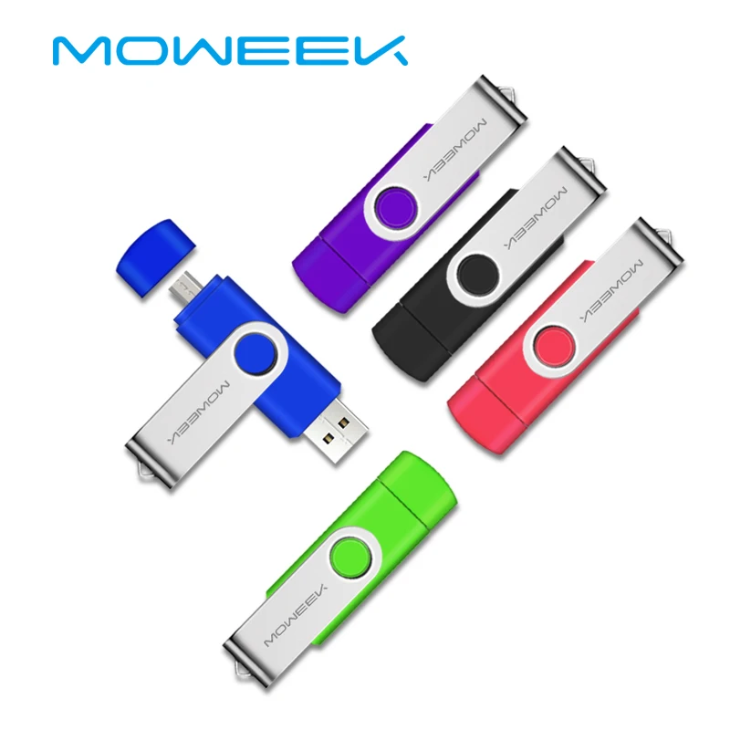 Moweek флеш-накопитель otg usb флеш-накопитель 4 ГБ 8 ГБ 16 ГБ 32 ГБ 64 ГБ для мобильного телефона android usb 2,0 флеш-накопитель usb флешка