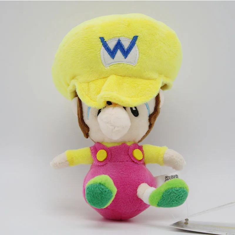 Cute Super Mario luigi Soft Plush Toys Q Version Baby Mario Bros Dolls Gift for Kids High Quality 14cm 4pcslot  (7)