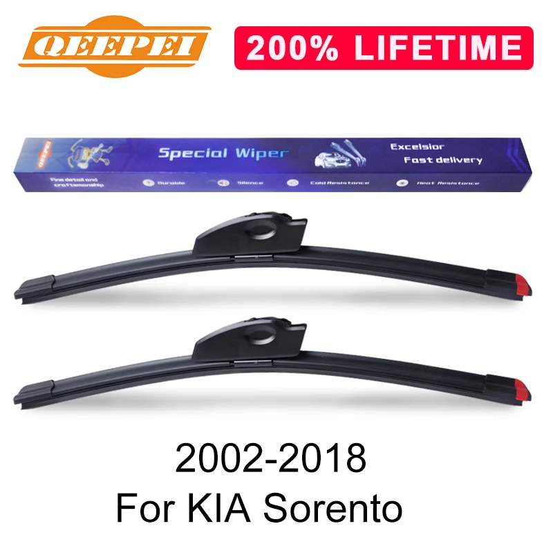 QEEPEI Replace Wiper Blades For KIA Sorento 2002 2018 Windshield