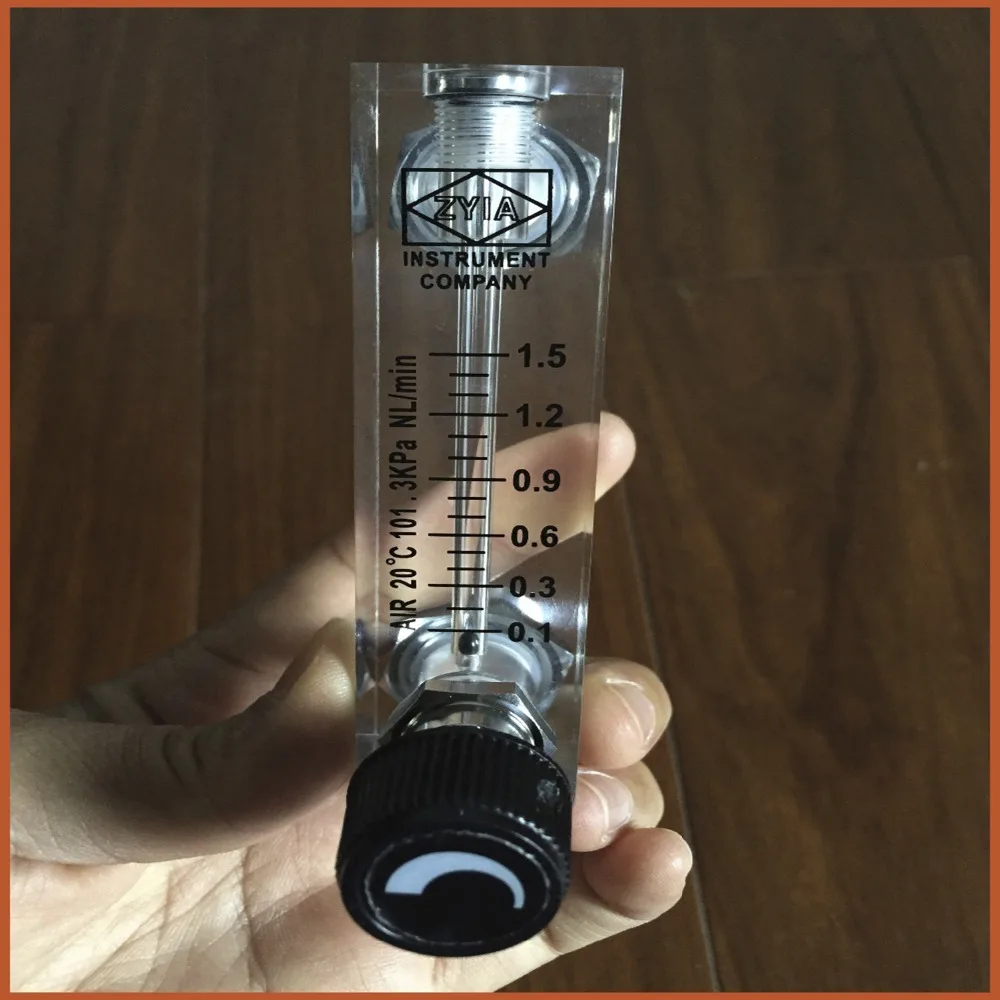 LZT 6T 0.1 1.5 LPM Square Panel Type Gas Flowmeter Air Flow Meter