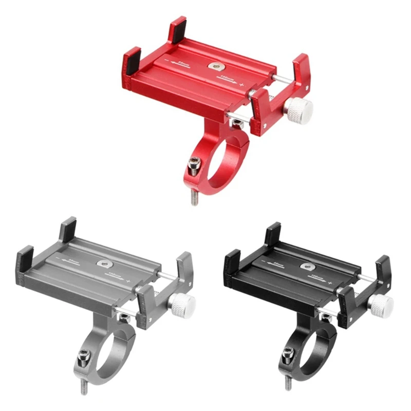 

Metal Bike Bicycle Universal Cell Phone Holder Motorcycle Handlebar Mount Handle Phone Support For 3.5-6.2" GPS Bike Accessories