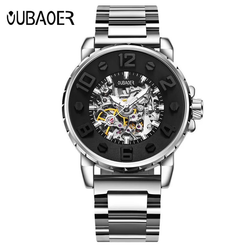 Automatic mechanical watch OUBAOER man business men's watch famous brand Fashion Casual Watches men erkek saat Automatic mechanical watch OUBAOER man business men's watch famous brand Fashion Casual Watches men erkek saat