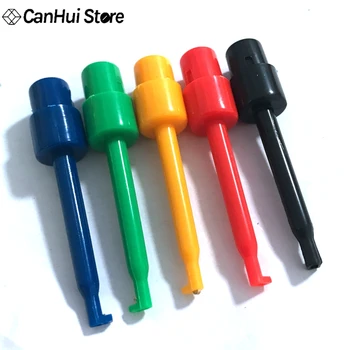 

Multimeter Part Colorful Electrical Testing Hook Clip Grabber 5 color 2 Test Probe SMT / SMD Round Colored Single Hook Test Clip