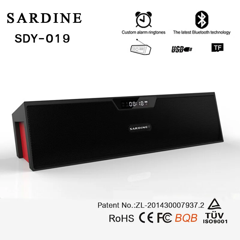 Sardine SDY 019 беспроводной Bluetooth динамик FM радио 10 Вт большой мощности портативный