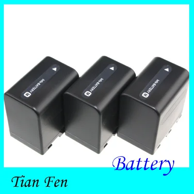 

High Quality 3pcs Battery NP-FM90 NP-QM91  NP FM90 NP QM91 Rechargeable Lithium Batteries For Sony DCR-TRV20 TRV19 TRV360 TRV18