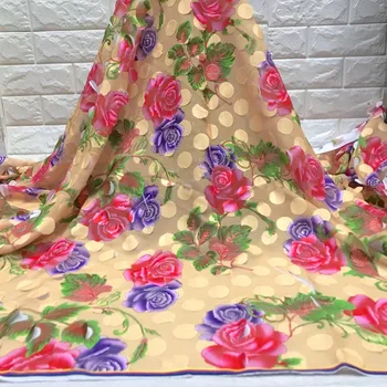 

Hot Sale Beautiful French Lace Fabric African Chiffon Lace Fabric High Quality Embroidery For Wedding Nigerian Lace