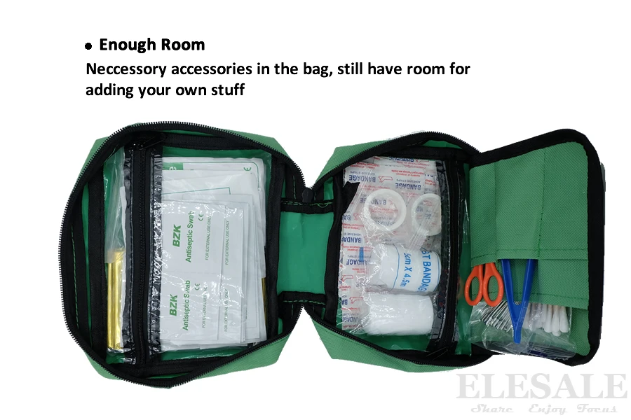 Портативный набор для экстренной помощи 100 в 1, зеленая водостойкая сумка для первой помощи для дома, путешествий, автомобиля, на открытом воздухе, для кемпинга, для Экстренной терапии ран