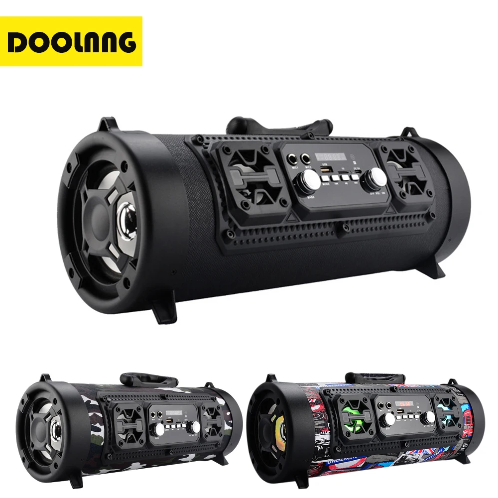 

Portable 15W Big Power Outdoor Wireless Bluetooth Speaker Cool Graffiti Hip hop Style Subwoofer Support Mic/TF Card Play Music