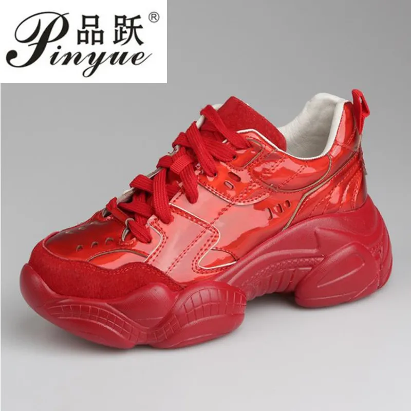 

2019 Spring New Women Sneakers Soft Sister Laser Causal Old Shoes Women's Flat Platform Sports Harajuku Shoes