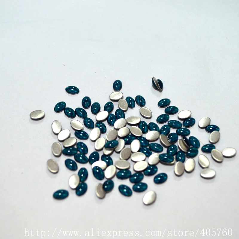 

Neon 5 style oval Nail art 100pcs/bag cabochon drop shape Blue cat eye nail art decoration flat back rhinestones & decorations