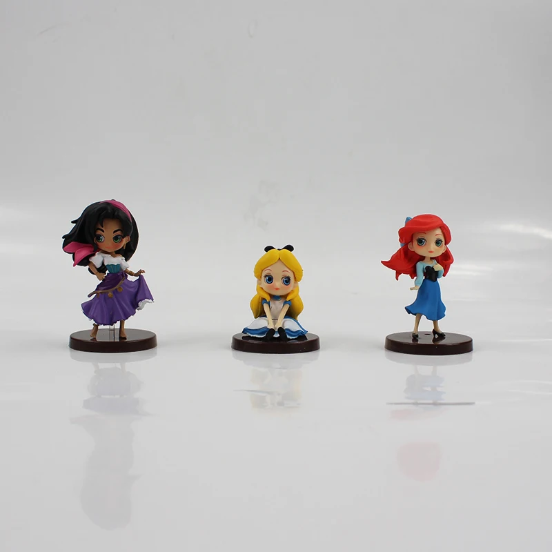 3pcs/lot Q Posket Figure Princess QPosket Ariel Belle Tinkerbell Tiger Lily Doll Qposket Figure Toys - Perfect Gifts for Girls image 4