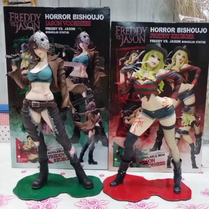 

Sexy Female Grils Version Freddy Vs Jason horror bishoujo PVC Action figure Toys 23cm