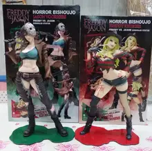 Sexy Female Grils Version Freddy Vs Jason horror bishoujo PVC Action figure Toys 23cm