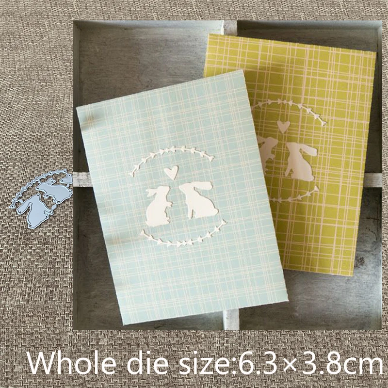 

New Design Craft Metal Cutting Die cut dies rabbits grass twig decoration scrapbook Album Paper Card Craft Embossing die cuts