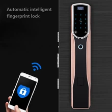 High Grade Furniture Handle Smart Door Locks Fingerprint Password Intelligent Electronic Smart Locks For Home Villa Office
