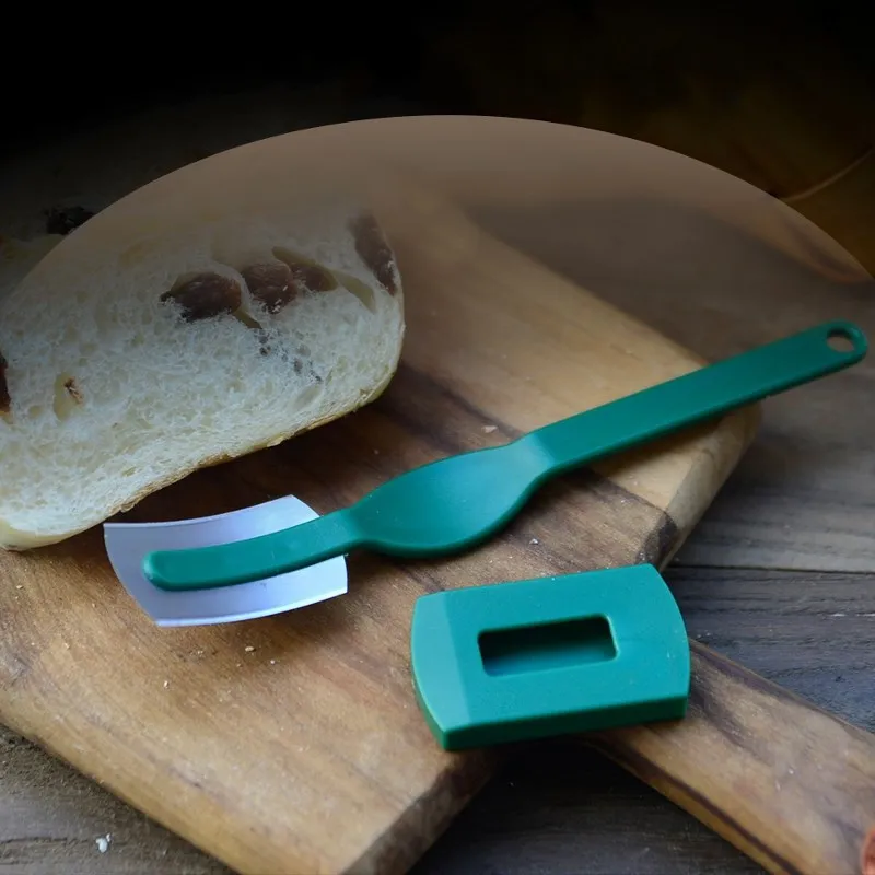 Carbon Steel Curve Arc Knife For Baking Bread Baguette Cutter Bagel