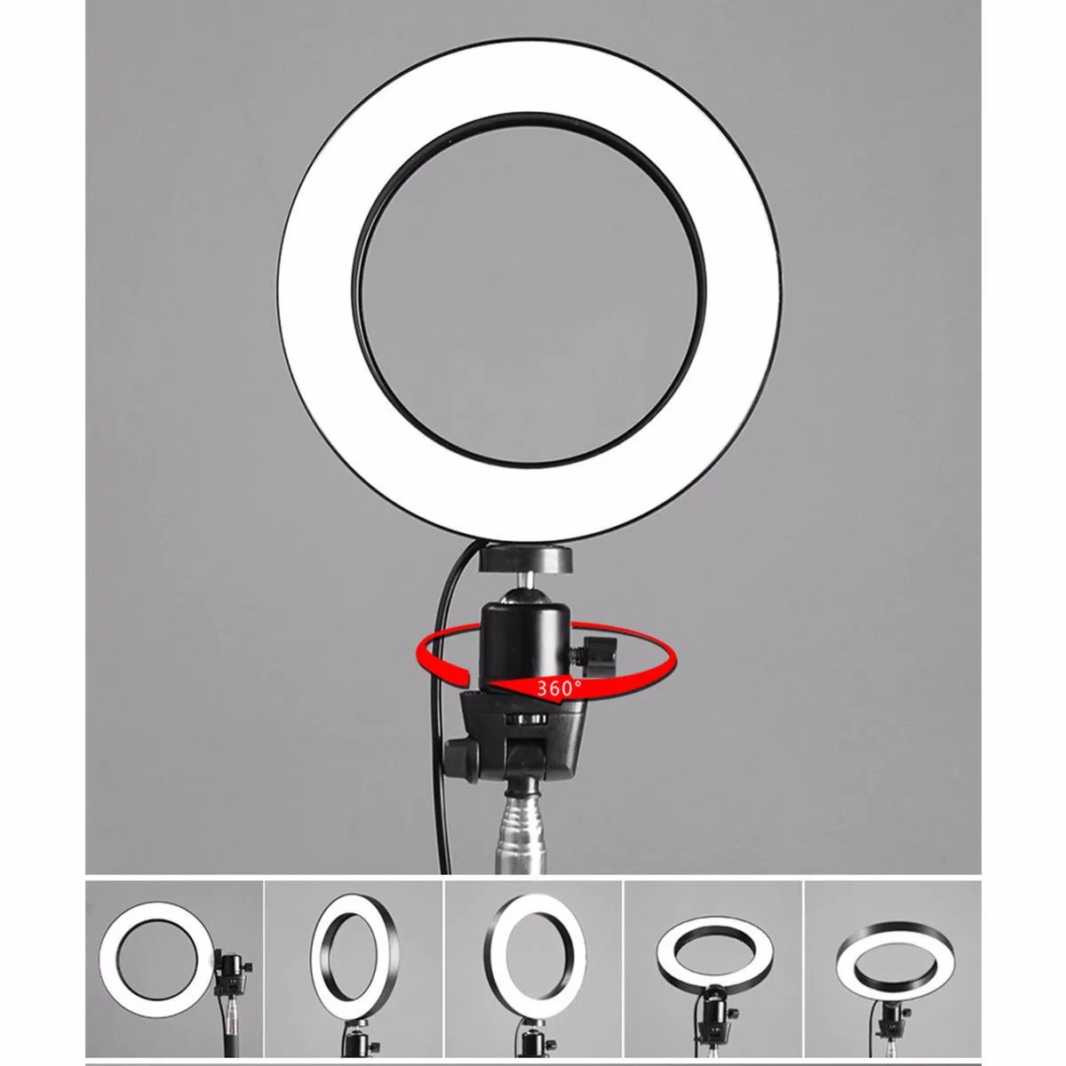 

64 LED Ring Light 14cm Makeup Lamp with Tripod Mirror High CRI LED 5500K Camera Photo Youtuber Studio Video Lamp