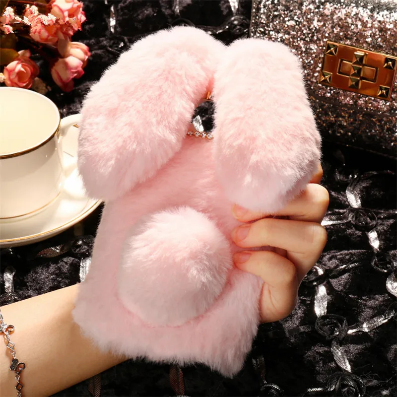 

X Power 2 Style Soft Rabbit Hair Case for LG Stylus 3 V40 V30 Plus V20 K8 K10 2018 K4 K7 2017 Q8 Q9 G4 G5 G7 G6 Mini Cover