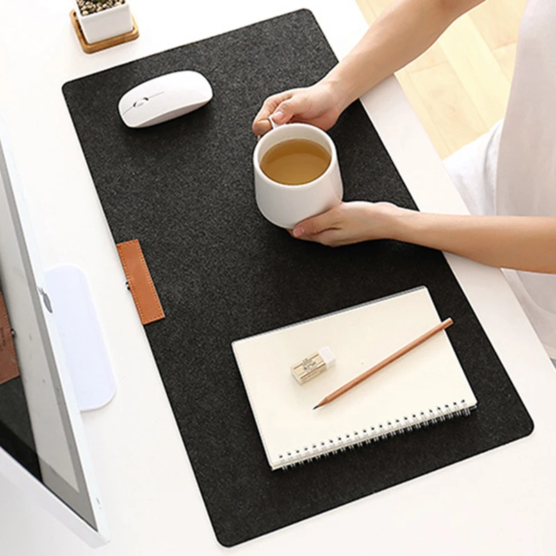 

New Large Soft Felt Cloth Desktop Mouse Pad Keyboard Office Laptop Notebook PC Table Mat Home Office Computer Desk Mousepad