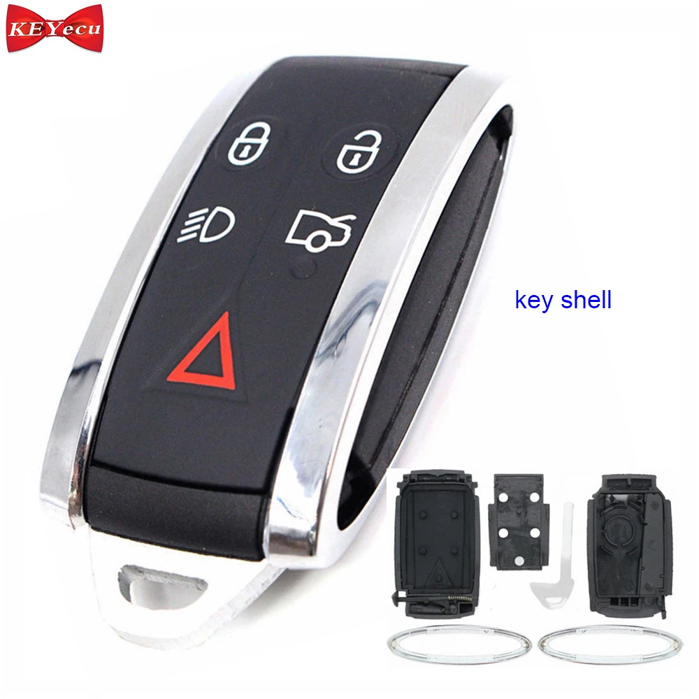 

KEYECU for Jaguar X S-Type XF XK XKR Smart Remote Control Car Key Shell Case Fob Housing Cover