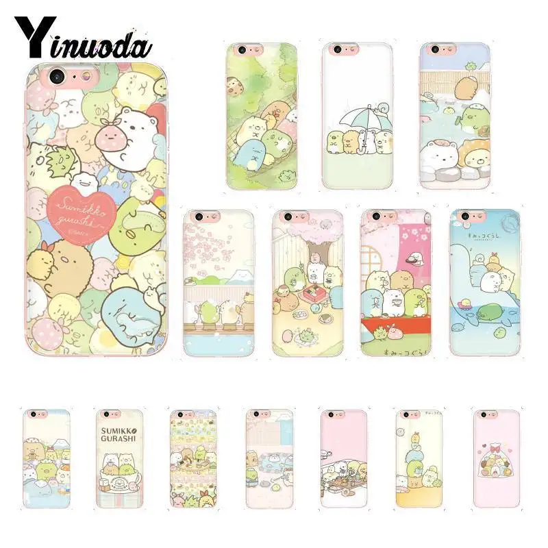 

Yinuoda Cartoon Sumikko Gurashi Soft Shell Phone Cover for iPhone 8 7 6 6S Plus X XS MAX 5 5S SE XR 10 Cover 11 11pro 11promax