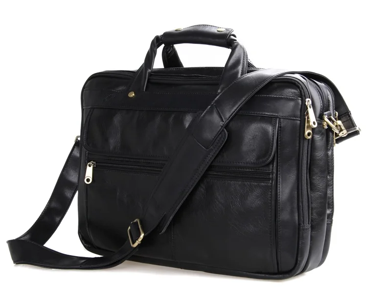 Пояса из натуральной кожи Для мужчин сумка Винтаж Для Мужчин's Портфели плечо деловая сумка для ноутбука Для мужчин сумка-мессенджер Мэгс Для мужчин; дорожные сумки# md-j7146 - Цвет: black