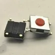 6x6x2.5mm smd 4pin red copper button