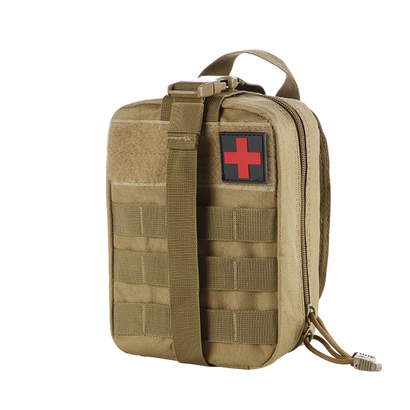 

Outdoor molle pouch waterproof nylon first aid kit pockets large capacity tactical backpack camping hiking