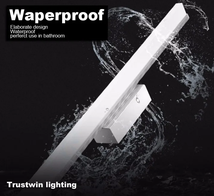 8W 14W 16W 18W 40CM 80CM 100CM 120CM stainless simple modern wall lamp light waterproof bathroom LED mirror light lamp sconce bathroom wall light fixtures