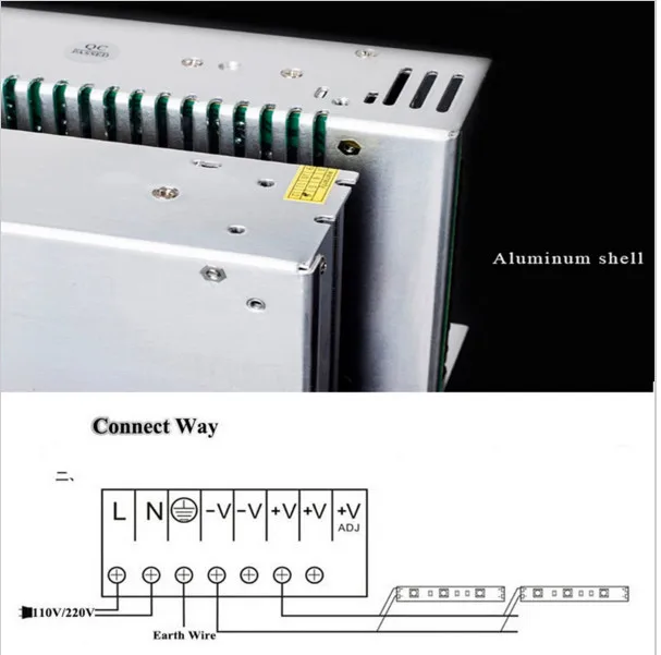 MeeToo Светодиодный источник питания AC100-240V к DC12V импульсный трансформатор в 1A 2A 3A 5A 8A 10A 15A 20A 30A адаптер питания для светодиодной ленты