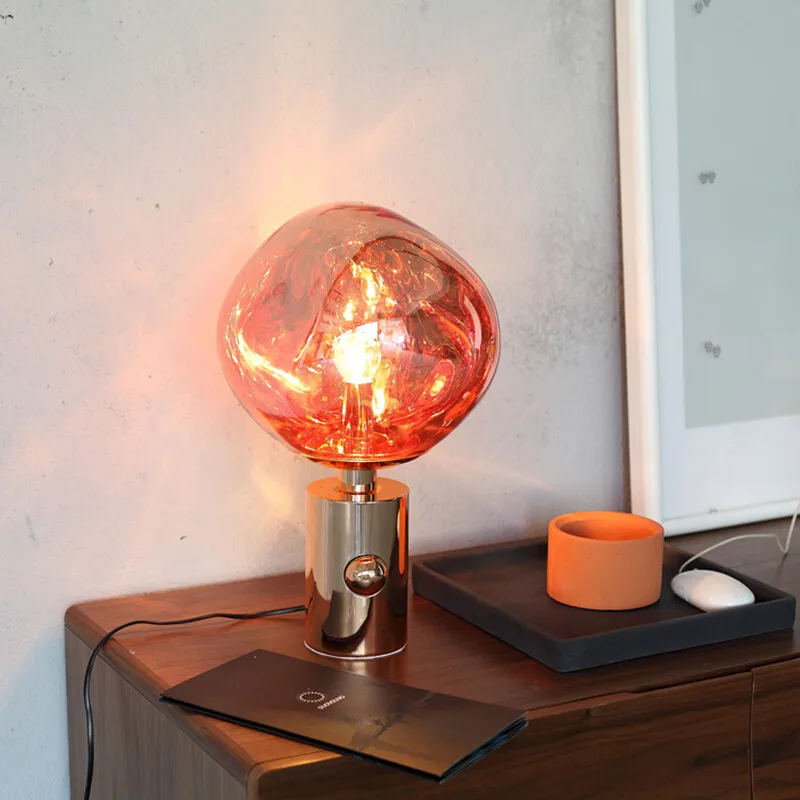 

Creative Lava Table Lamps Student Bedroom Modern Table Light Household Tomdix for Home Indoor Warm Light Table Bedroom Bedside F