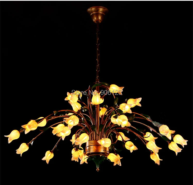 

Creative Large  LED Chandelier Light Lighting  Rural Style Tulip Flower Chandelier Light Lighting +Free shipping!