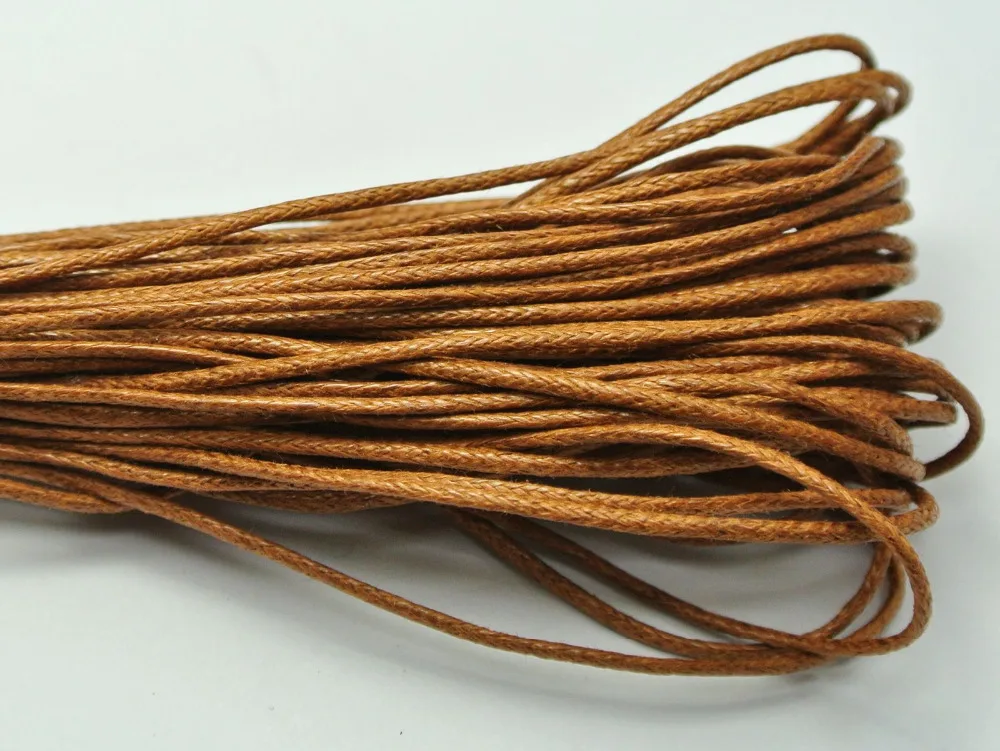 

100 Meters Coffee Waxed Cotton Beading Cord 1mm for Bracelet Necklace