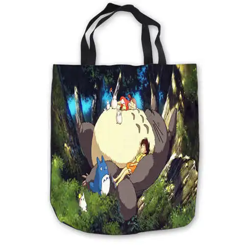 Пользовательские холст my_neighbori_totoro _ (1) ToteBags Ручные Сумки хозяйственная сумка