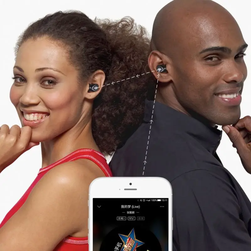 TWS Bluetooth наушники беспроводные с микрофоном наушники для мобильного телефона