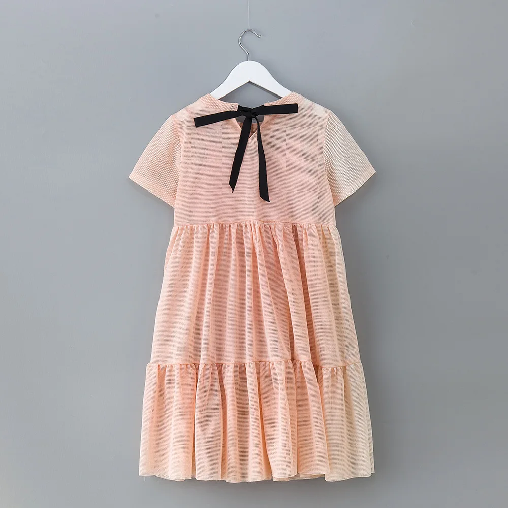 Брендовая одежда для малышей, новое летнее платье для девочек, детское платье, платье принцессы для малышей, рубашка на бретельках+ платье, комплект из двух предметов для малышей,#3881