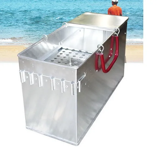 

Aluminium alloy fishing box for wild fishing light and durable environmental protection fishing box