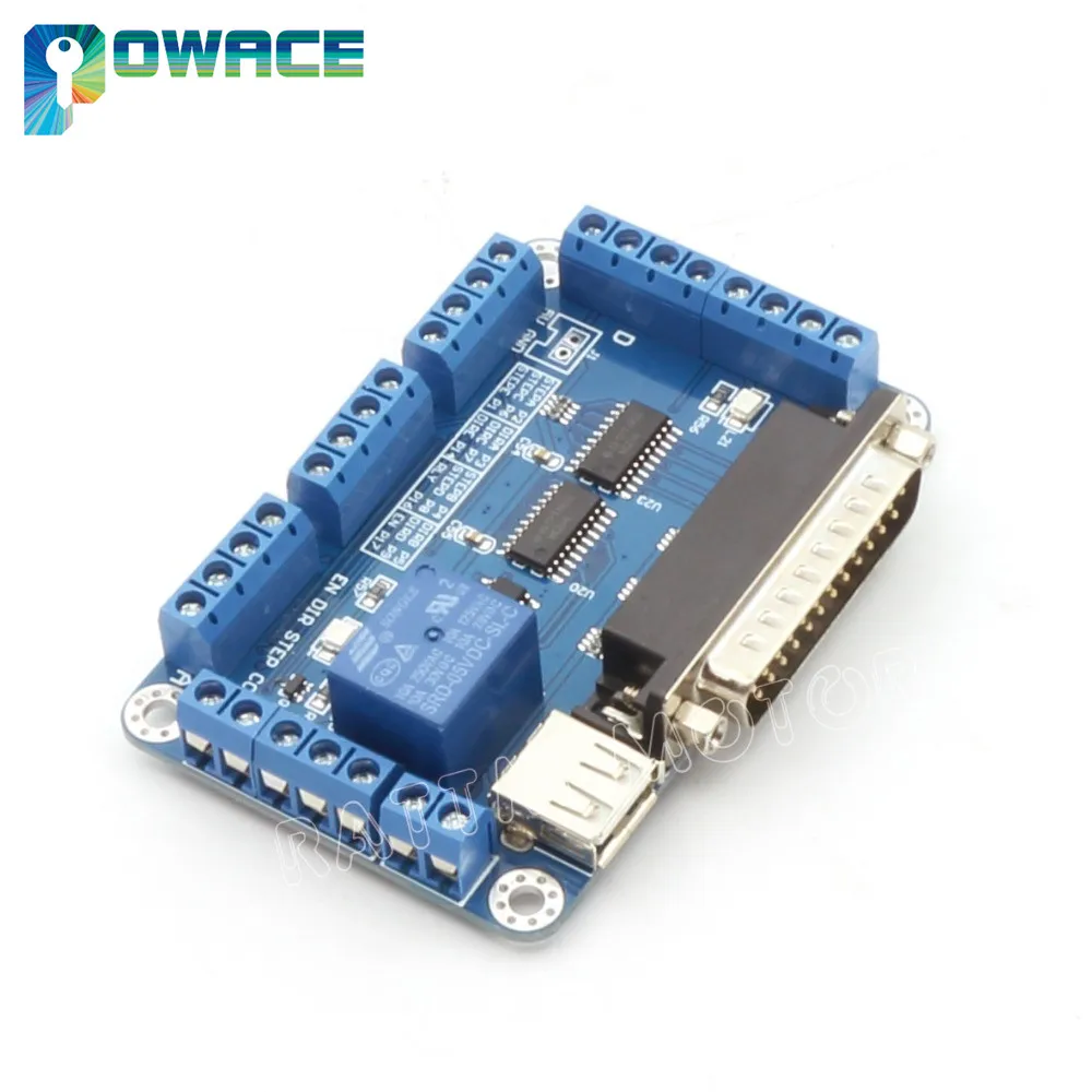 Плата адаптера интерфейса с 5 осями ЧПУ плата V5 типа MACH/EMC2/KCAM4|cnc breakout board|breakout board5
