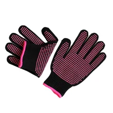 Нескользящие силиконовые перчатки для духовки в горошек 300 Цельсия термостойкие для приготовления пищи, для выпечки, для гриля, инструменты для духовки, 1 пара