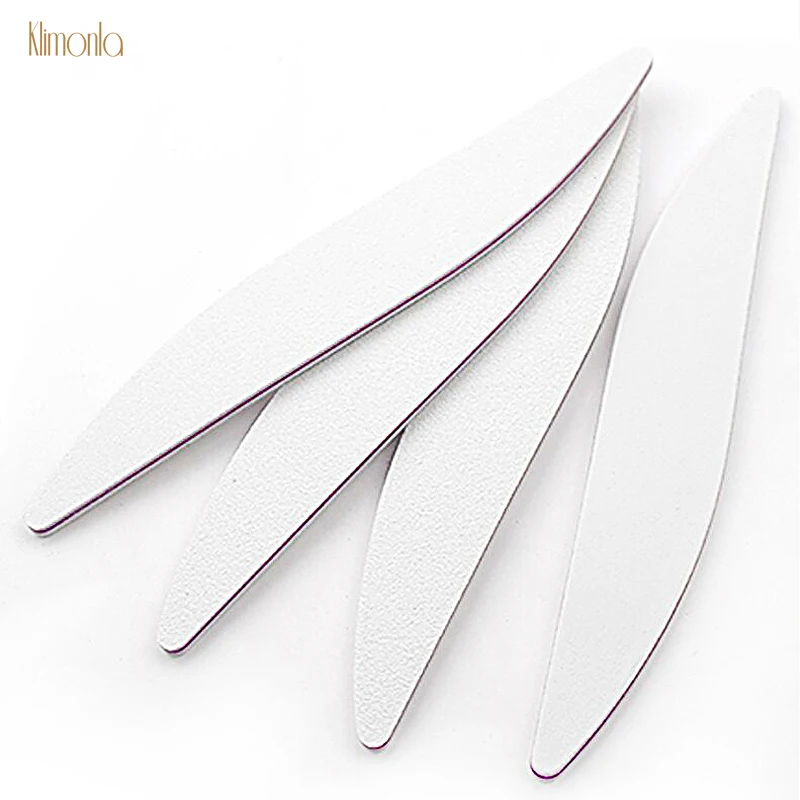 

5pcs/lot White Nail File 100/180 Nail Sanding Buffer Blocks Crescent Moon Type Tips Manicure UV Gel Varnish Nail Accessoires