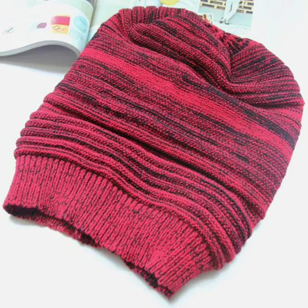 

Newly Unisex Hip-hop Cap Women Man Fashion Knit Hot Beanie Beret Hat Winter Warm Oversized Ski Cap VK-ING