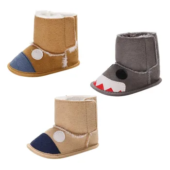 

Winter Baby Cartoon Boots Soft Plush Booties for Infant Girls Boys Anti Slip Snow Boot keep Warm Crib shoes