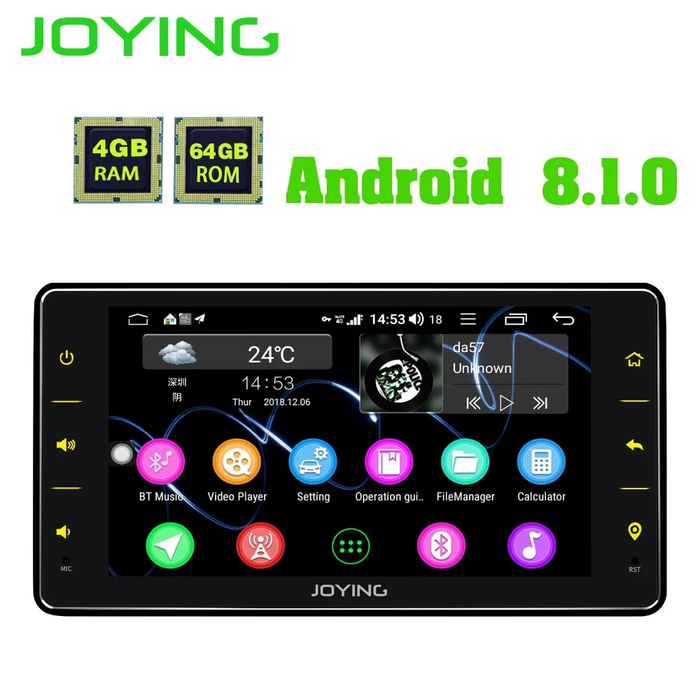Discount 6.2" Head Unit Android 8.1 Octa Core Car Radio Stereo 4GB+64GB Multimedia Bluetooth GPS Player Built in 4G Modem DSP Carplay 5