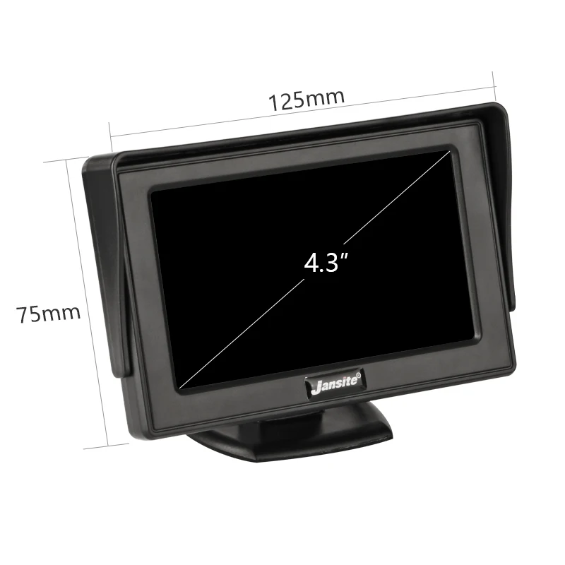 JMCQ 4,3 дюймов TFT lcd монитор автомобиля монитор дисплей обратная камера парковочная система для автомобиля заднего вида Мониторы NTSC PAL